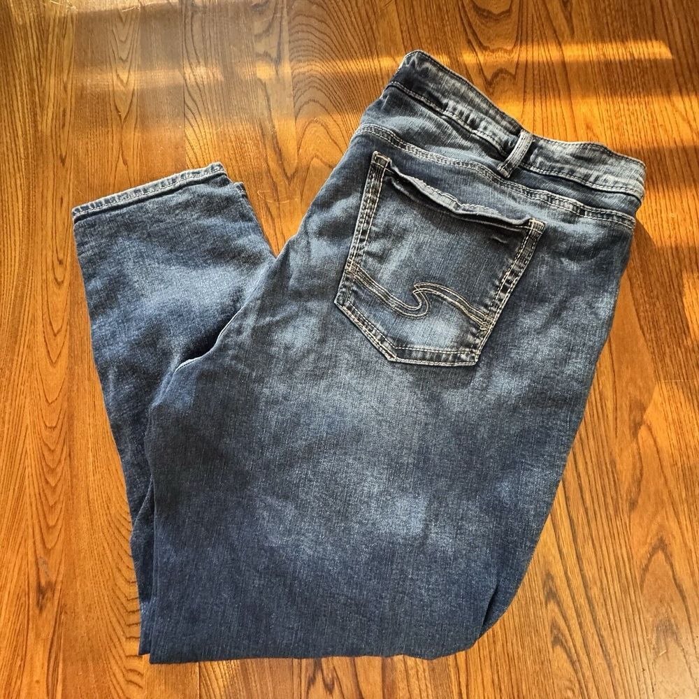 Silver Jeans Co Elyse Mid Rise Power Stretch‎ Skinny Jeans Women's Size 24 / 27